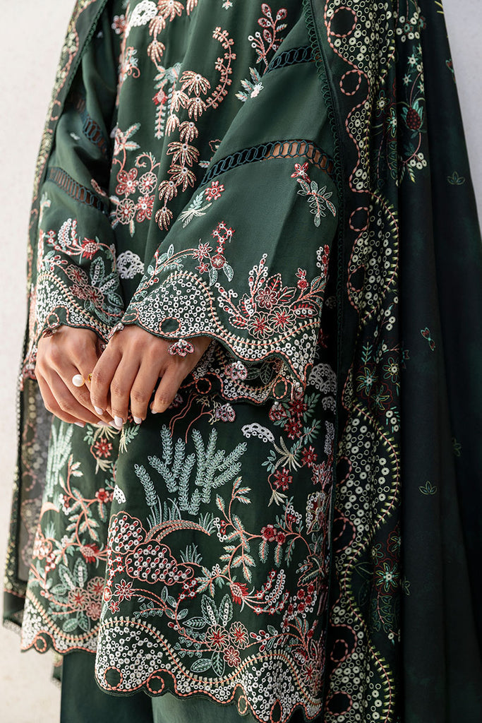 Cross Stitch | Cotton Satin 25 | GREEN ORNATE - Official Cross Stitch stockist in UK - Sakeena London