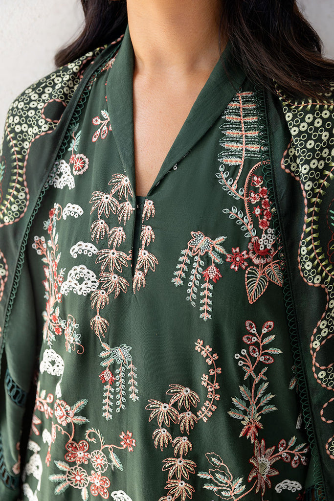 Cross Stitch | Cotton Satin 25 | GREEN ORNATE - Official Cross Stitch stockist in UK - Sakeena London