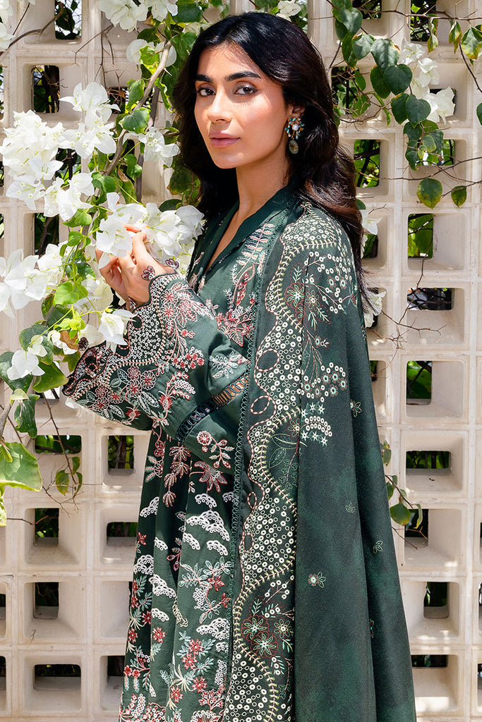 Cross Stitch | Cotton Satin 25 | GREEN ORNATE - Official Cross Stitch stockist in UK - Sakeena London