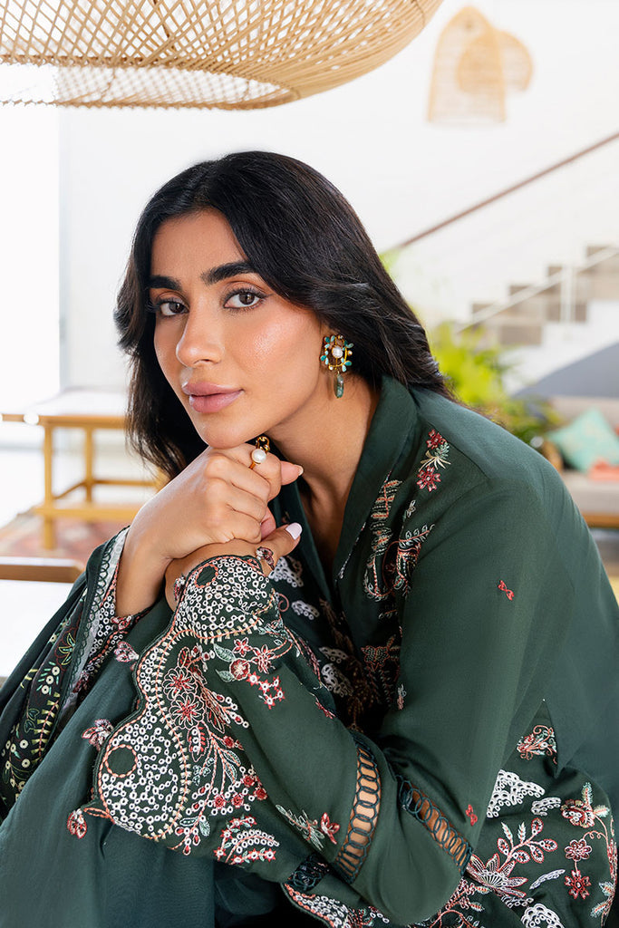 Cross Stitch | Cotton Satin 25 | GREEN ORNATE - Official Cross Stitch stockist in UK - Sakeena London