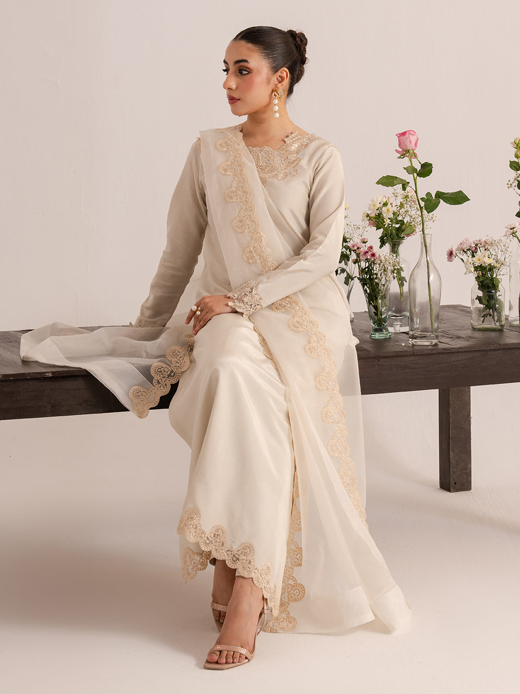 Izel | The Silk Chapter | Creme - Official Izel stockist in UK - Sakeena London