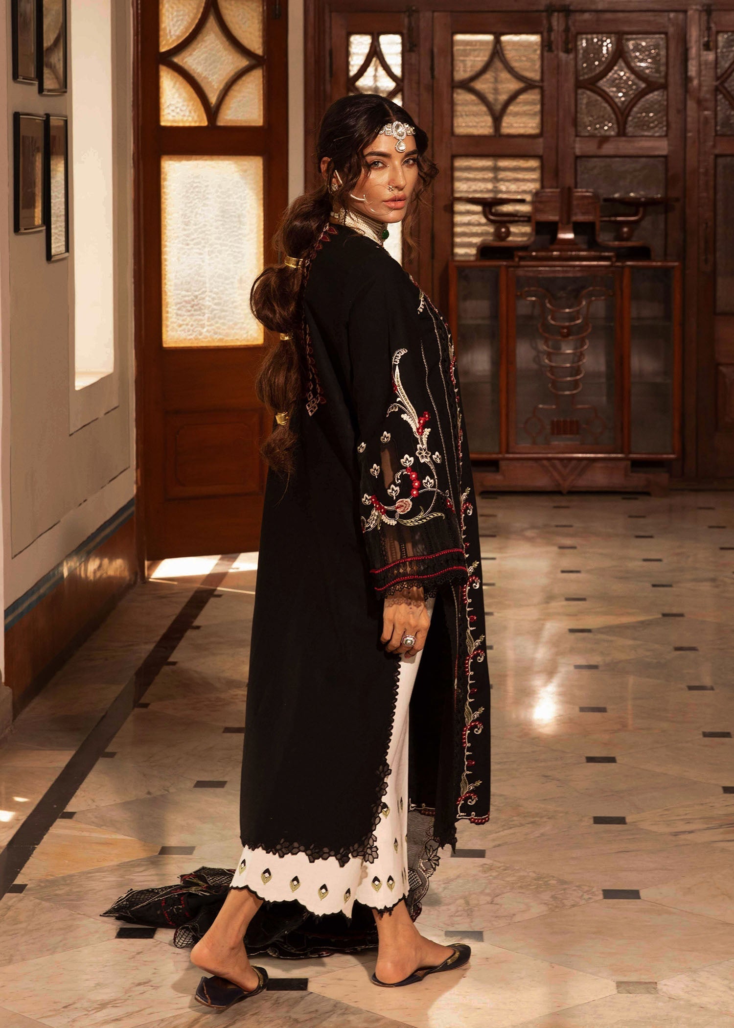 Crimson | Aaleen Winter 24 | Meenakari - Official Crimson stockist in UK - Sakeena London