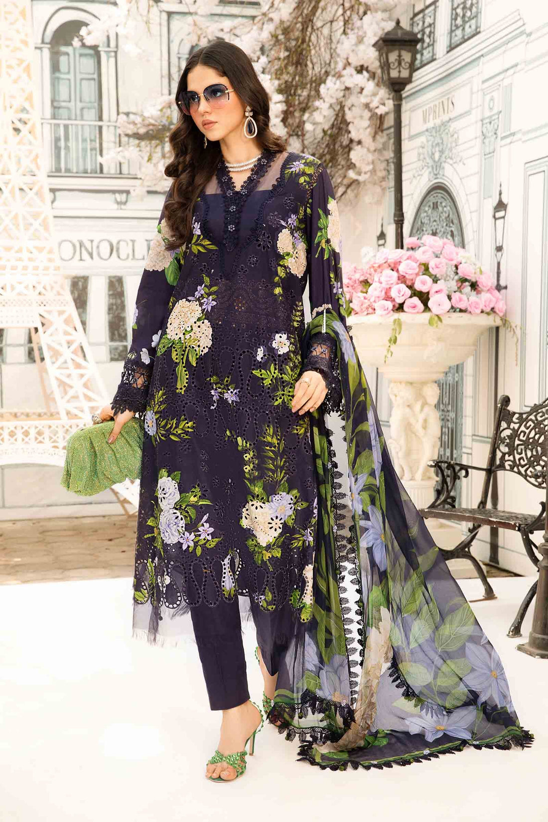 Maria B | M Prints Summer 25 | MPT-2602-B - Official Maria B stockist in UK - Sakeena London