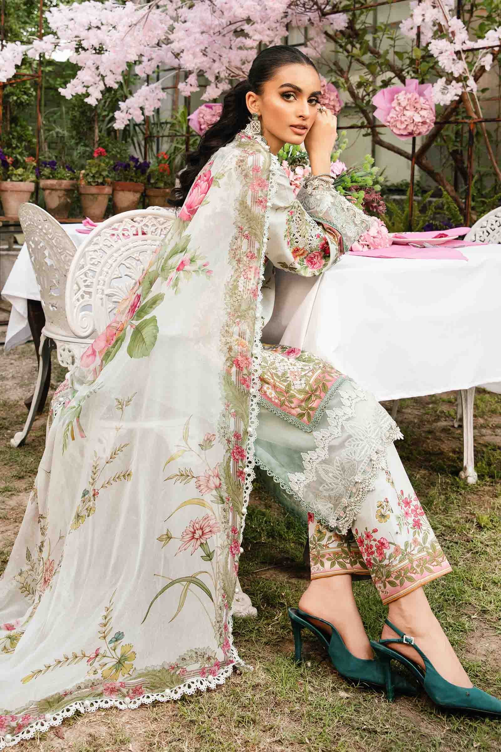 Maria B | M Prints Summer 25 | MPT-2605-B - Official Maria B stockist in UK - Sakeena London