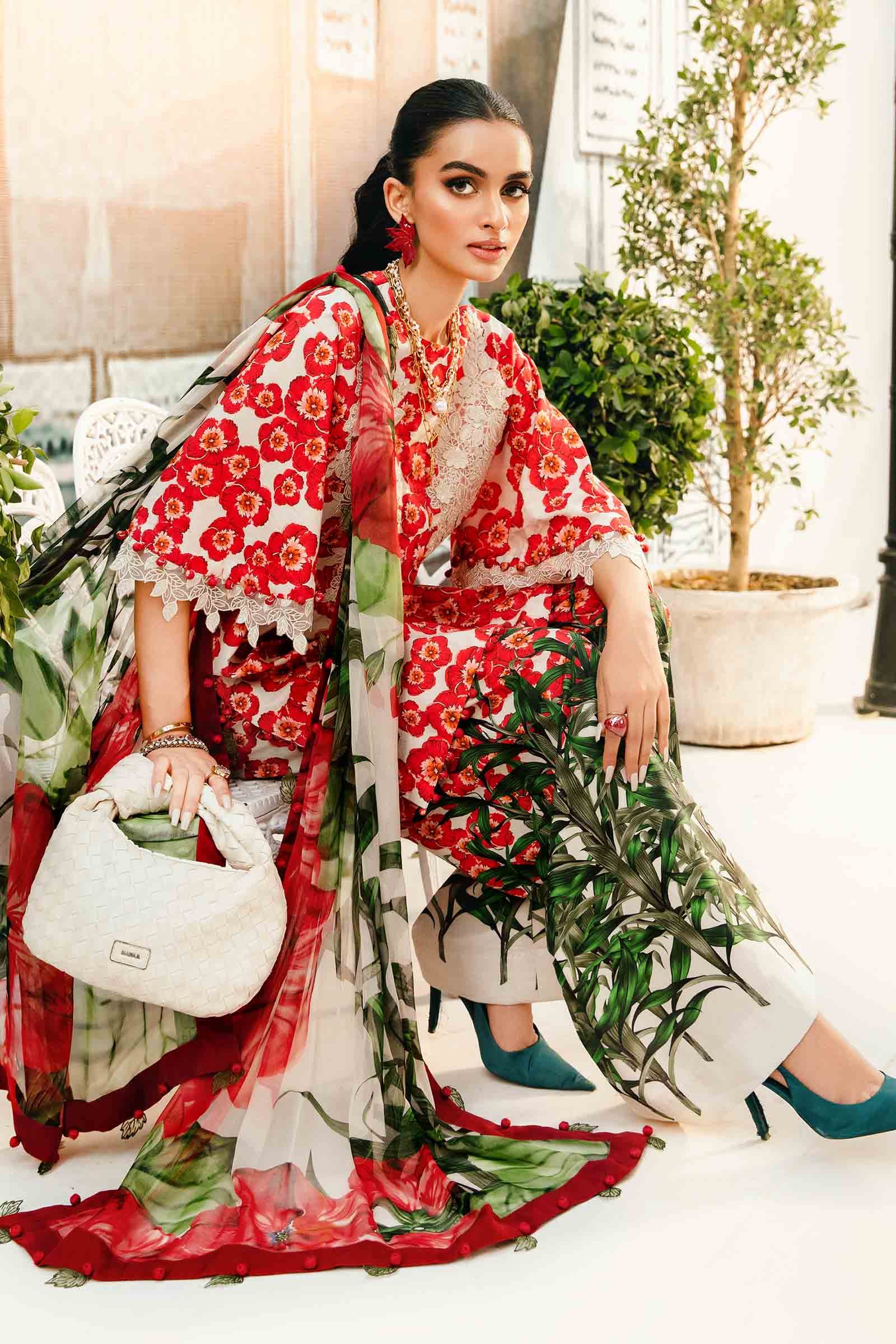 Maria B | M Prints Summer 25 | MPT-2606-B - Official Maria B stockist in UK - Sakeena London