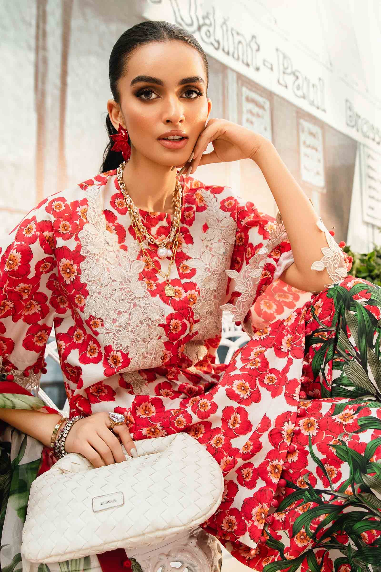 Maria B | M Prints Summer 25 | MPT-2606-B - Official Maria B stockist in UK - Sakeena London