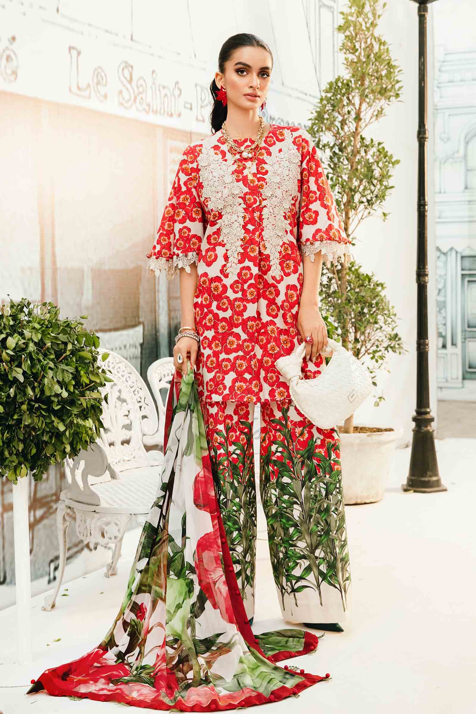 Maria B | M Prints Summer 25 | MPT-2606-B - Official Maria B stockist in UK - Sakeena London