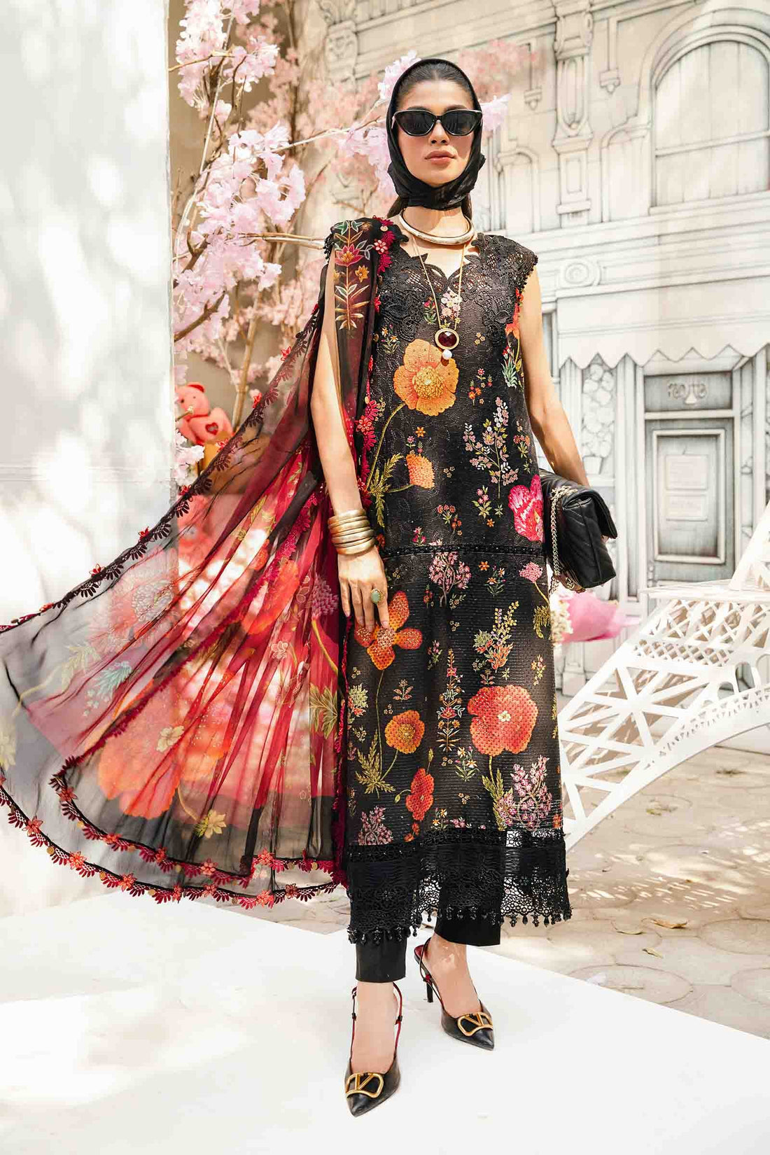 Maria B | M Prints Summer 25 | MPT-2607-B - Official Maria B stockist in UK - Sakeena London