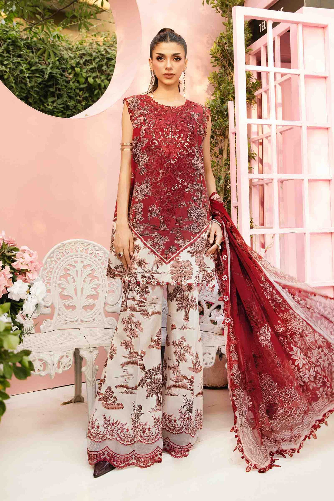 Maria B | M Prints Summer 25 | MPT-2608-A - Official Maria B stockist in UK - Sakeena London