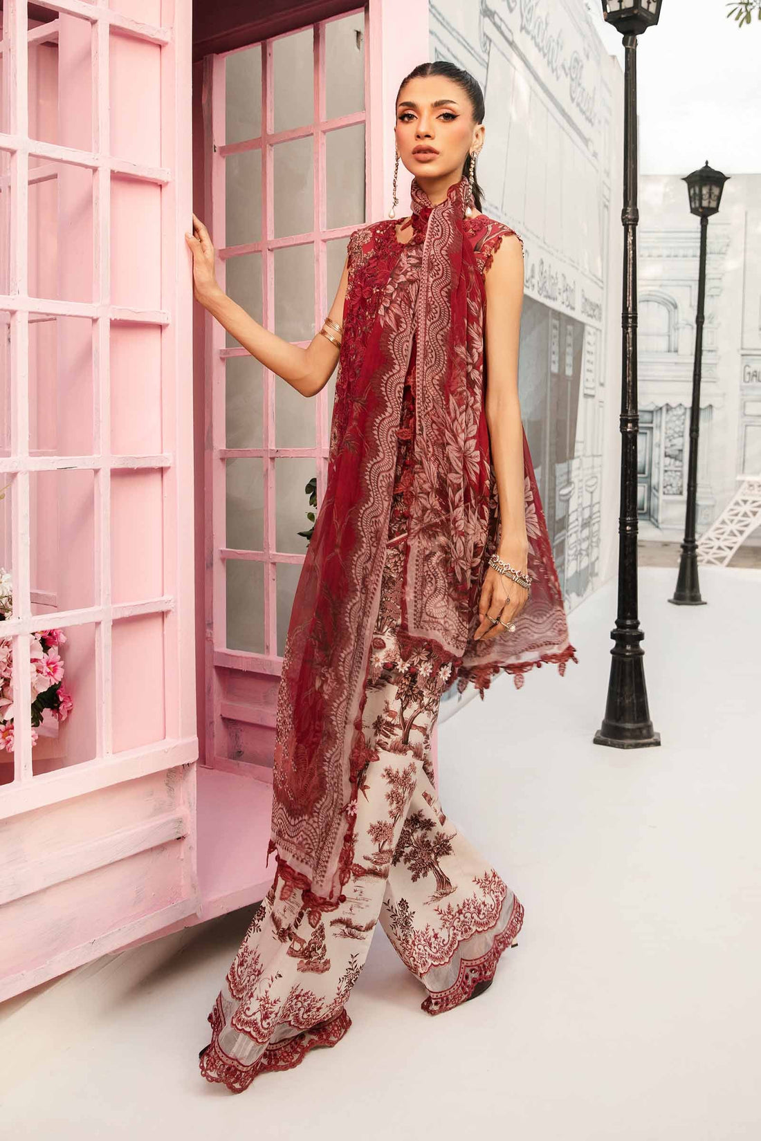 Maria B | M Prints Summer 25 | MPT-2608-A - Official Maria B stockist in UK - Sakeena London