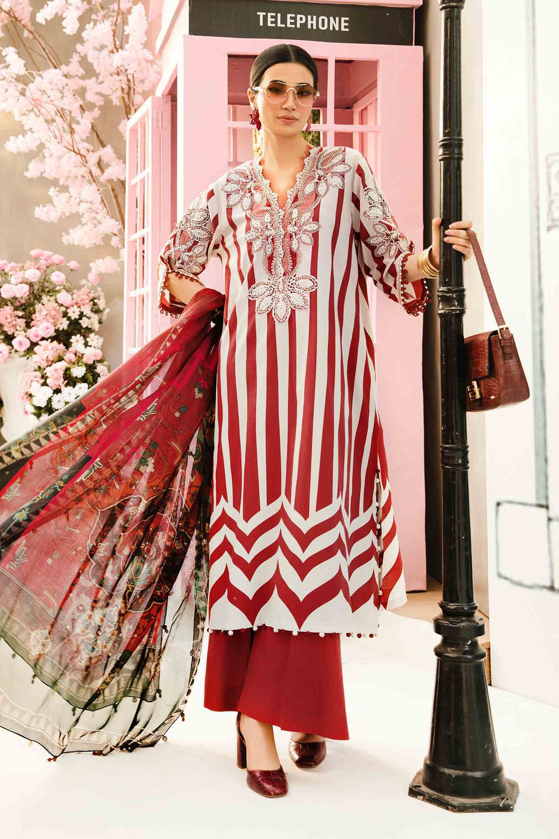 Maria B | M Prints Summer 25 | MPT-2609-A - Official Maria B stockist in UK - Sakeena London