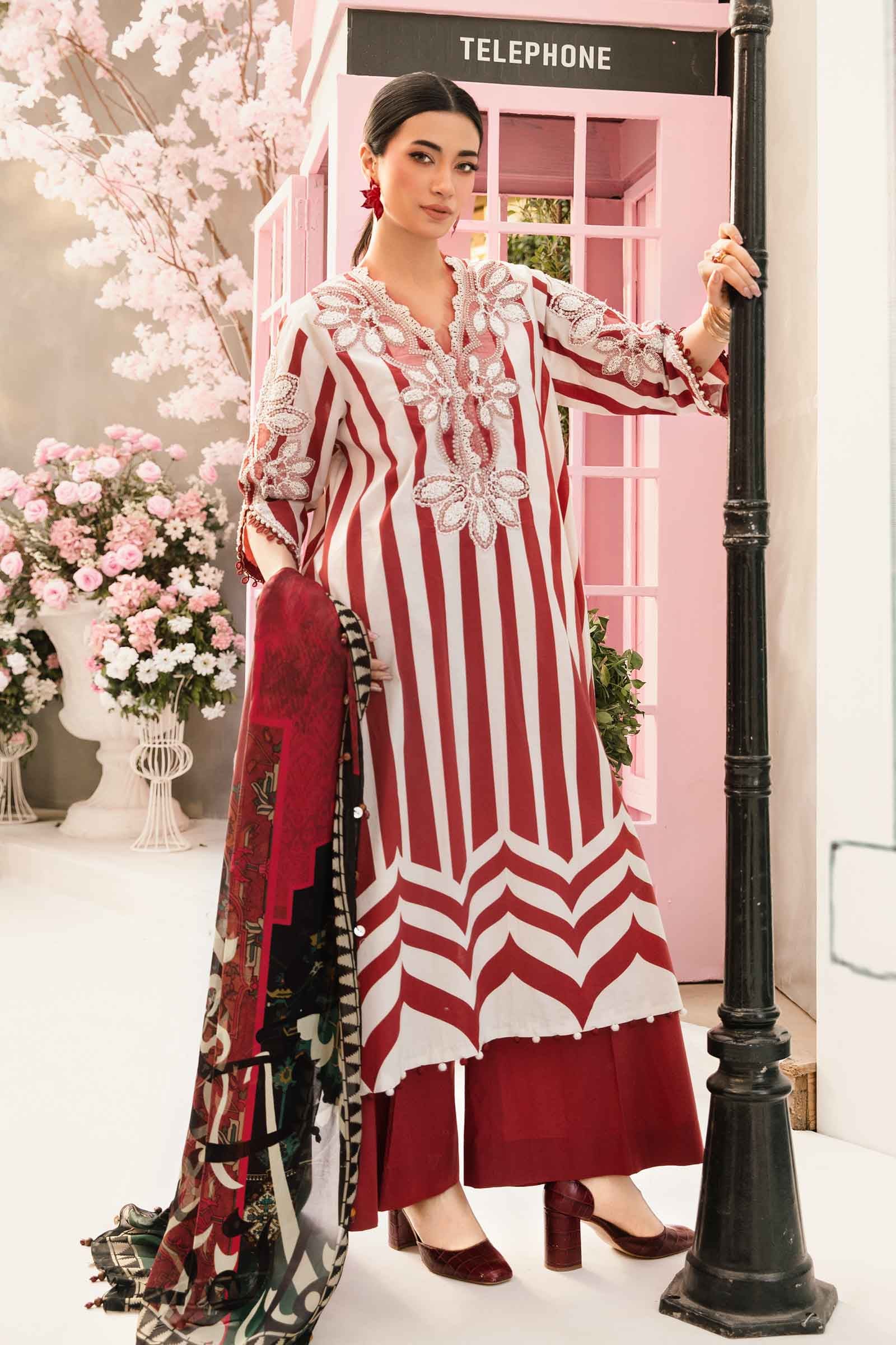 Maria B | M Prints Summer 25 | MPT-2609-A - Official Maria B stockist in UK - Sakeena London