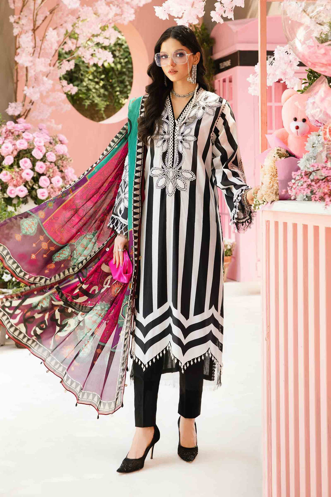 Maria B | M Prints Summer 25 | MPT-2609-B - Official Maria B stockist in UK - Sakeena London