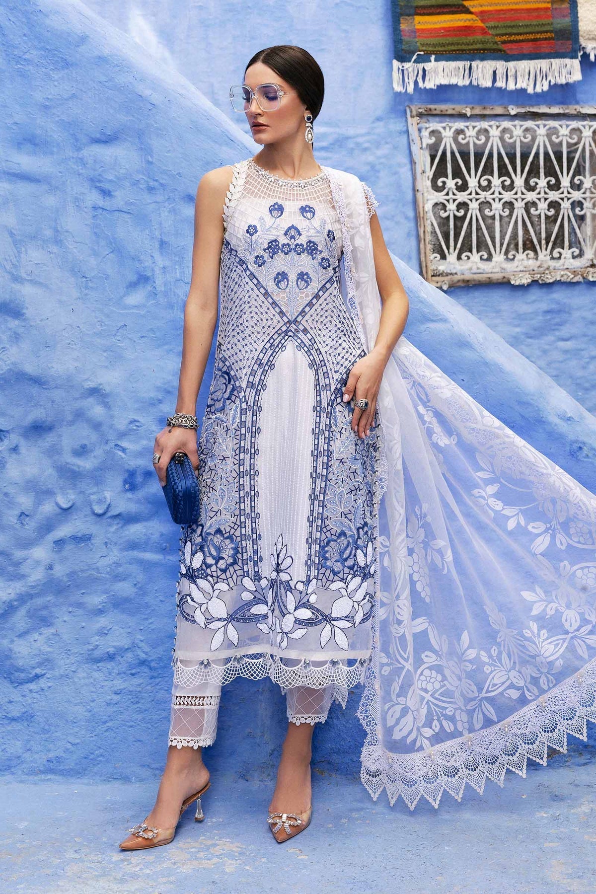 Maria B | Luxury Lawn 25 | D-2510-A - Official Maria B stockist in UK - Sakeena London