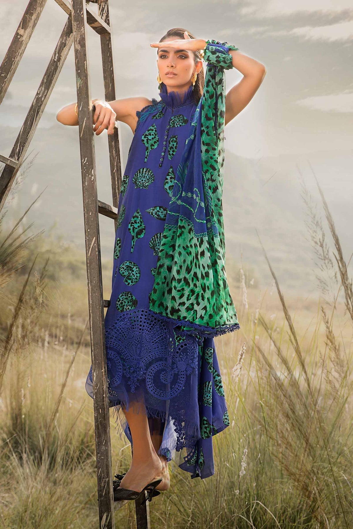 Maria B | M Prints Winter 24 | MPT-2410-A - Official Maria B stockist in UK - Sakeena London