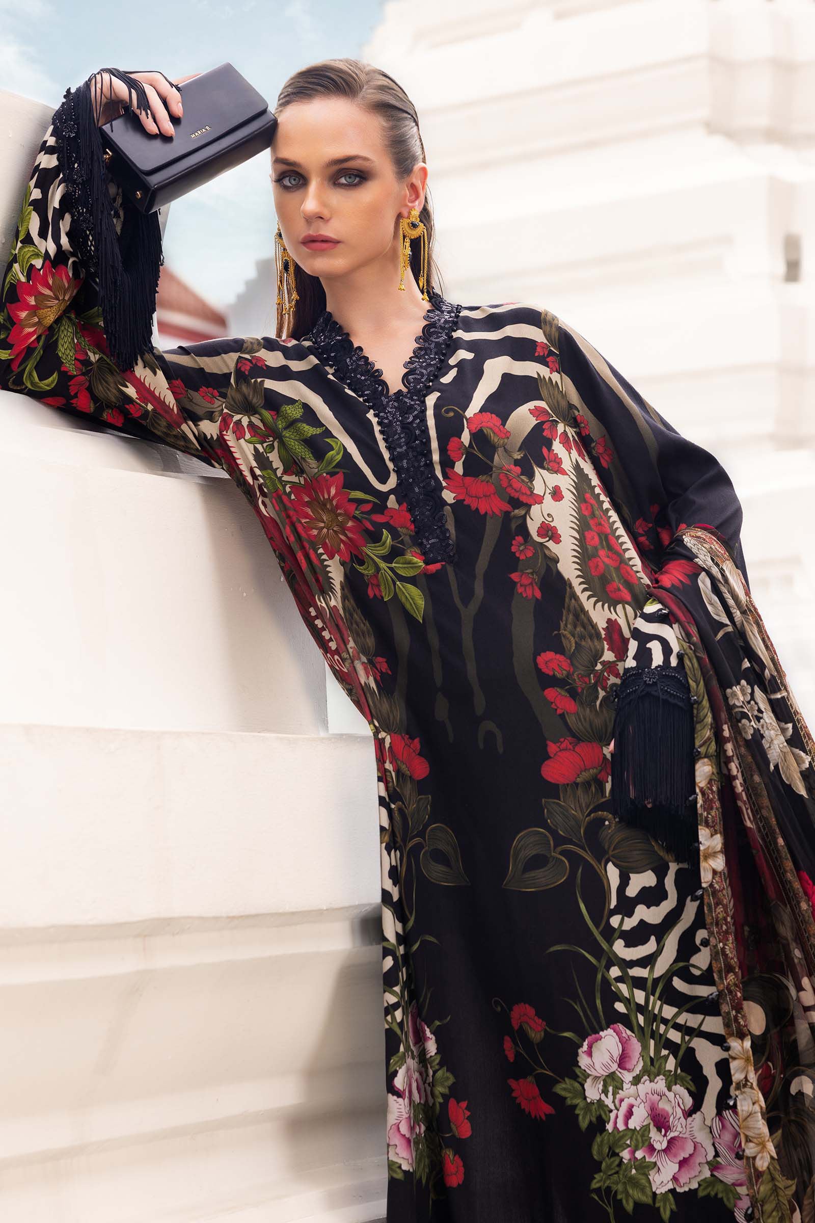 Maria B | M Prints Winter 25 | MPT-2810-B - Official Maria B stockist in UK - Sakeena London