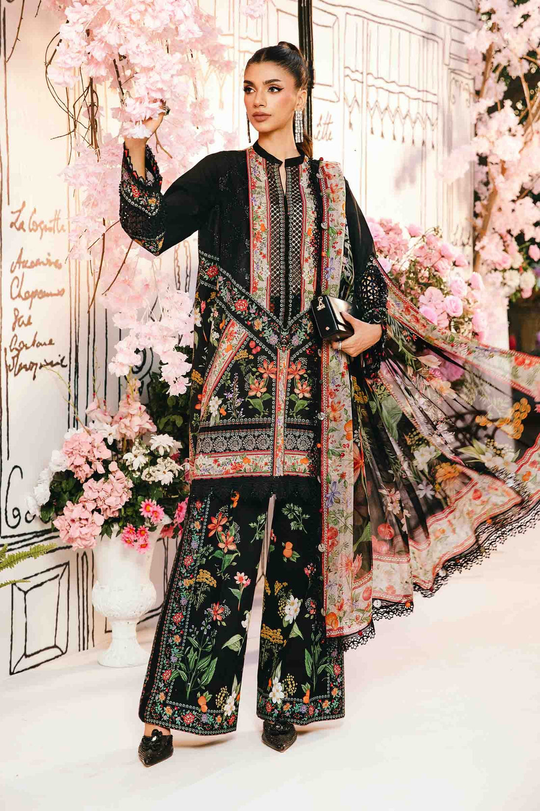 Maria B | M Prints Summer 25 | MPT-2610-B - Official Maria B stockist in UK - Sakeena London