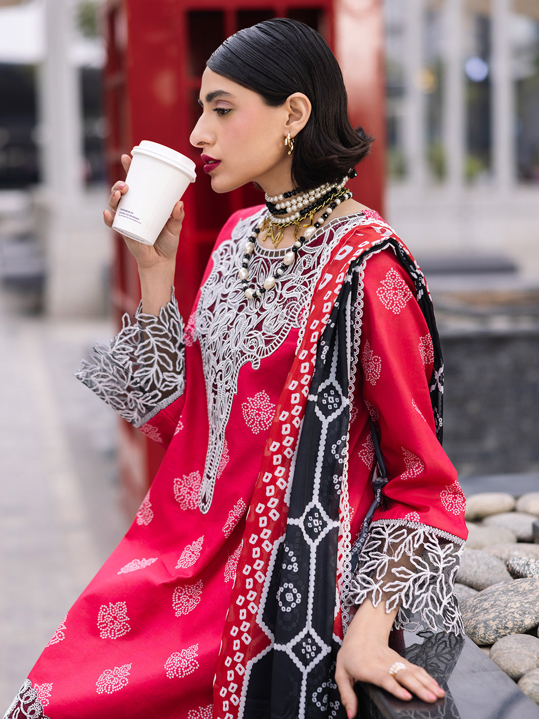Mahnur | Broadway Luxury Lawn 25 | Azelea - Official Mahnur stockist in UK - Sakeena London