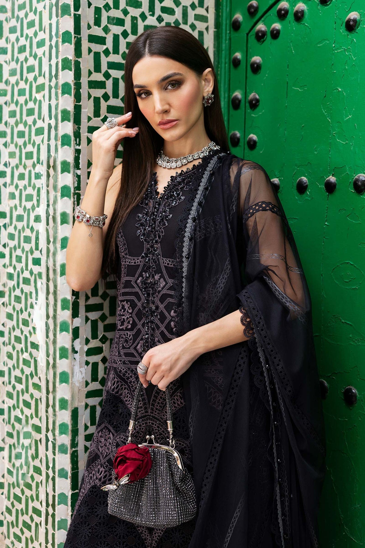 Maria B | Luxury Lawn 25 | D-2512-B - Official Maria B stockist in UK - Sakeena London
