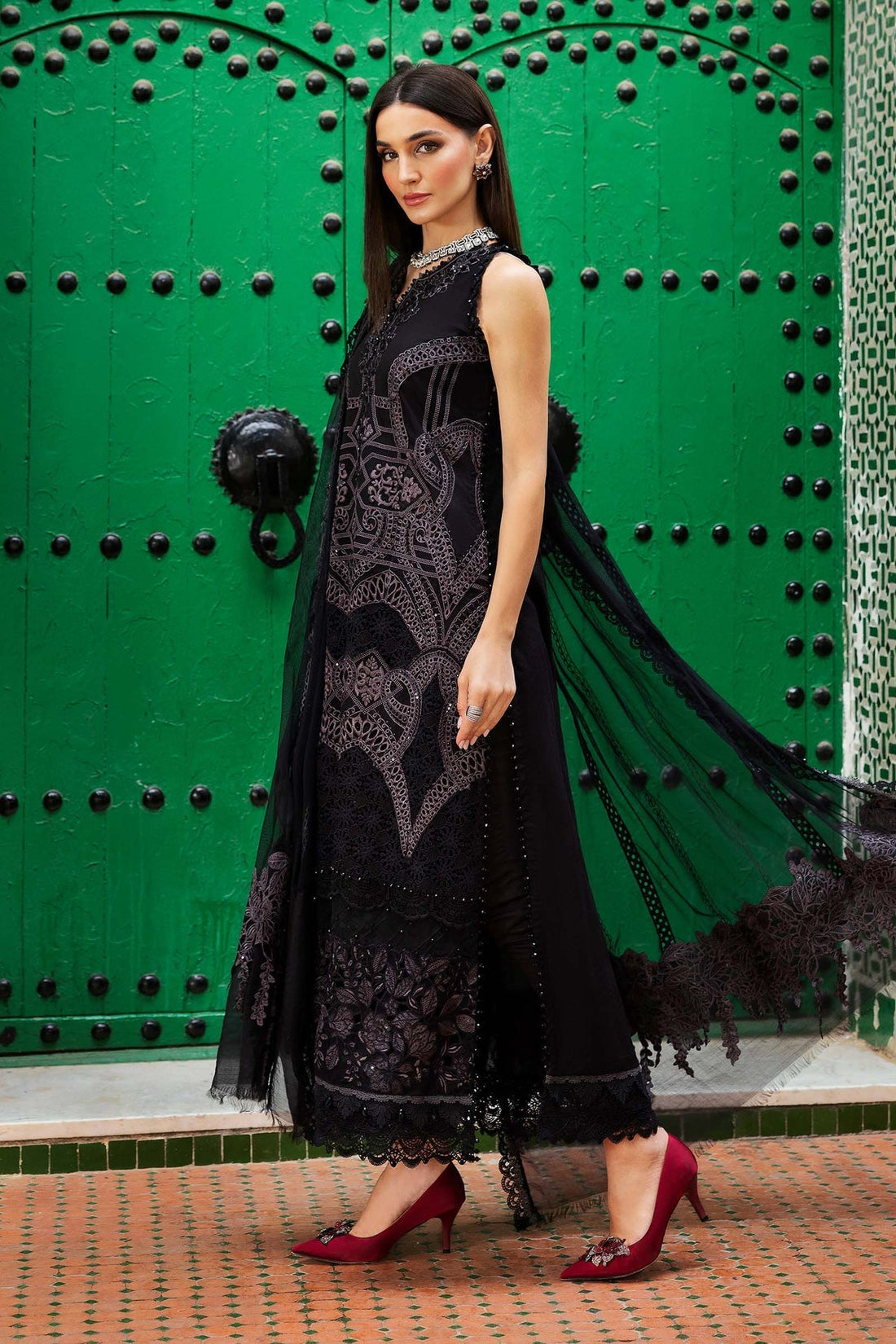 Maria B | Luxury Lawn 25 | D-2512-B - Official Maria B stockist in UK - Sakeena London