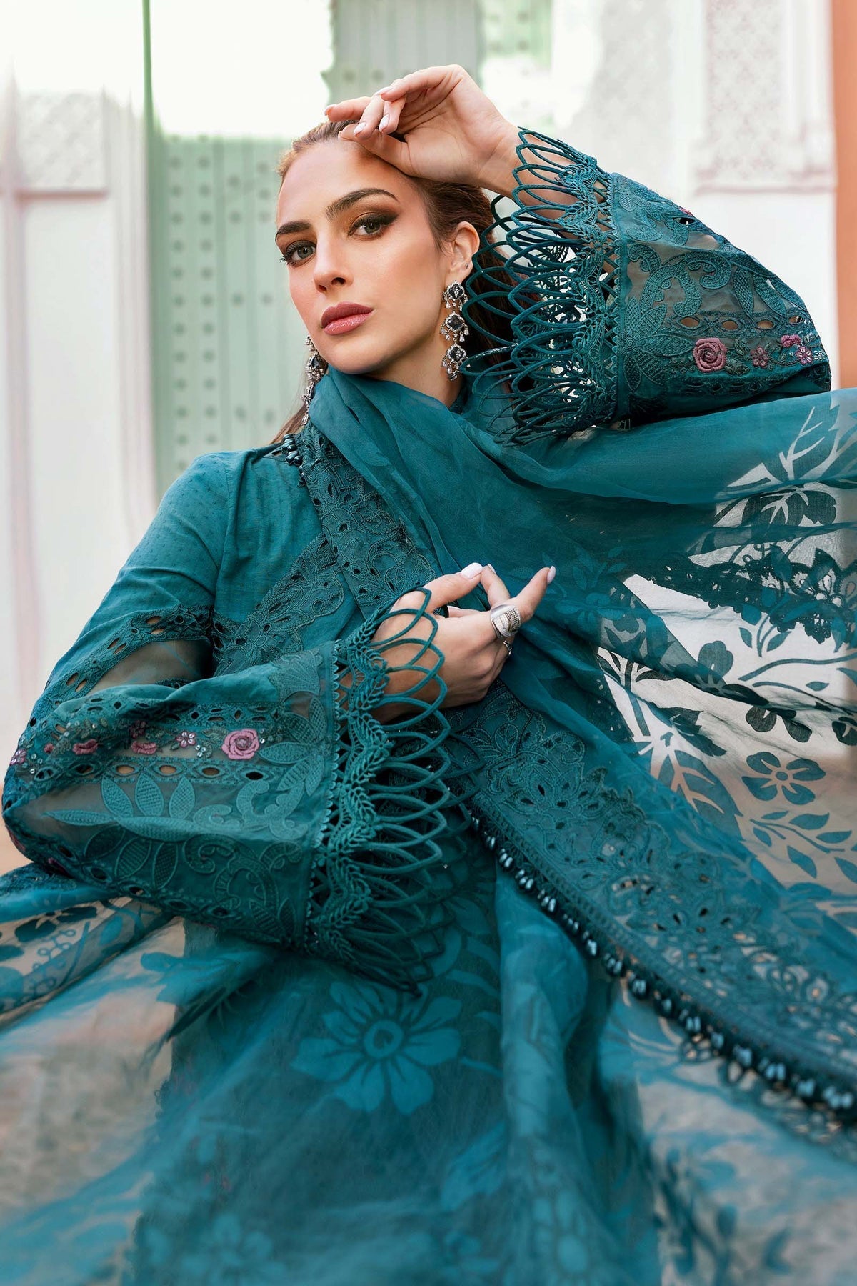 Maria B | Luxury Lawn 25 | D-2513-B - Official Maria B stockist in UK - Sakeena London