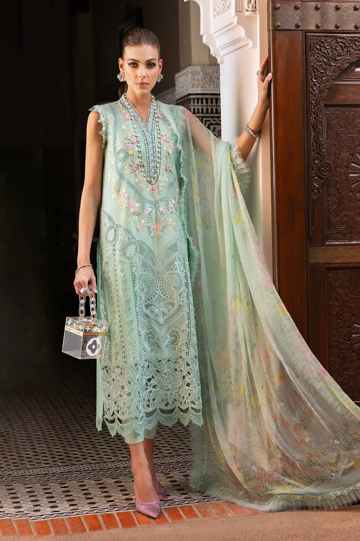 Maria B | Luxury Lawn 25 | D-2514-A - Official Maria B stockist in UK - Sakeena London