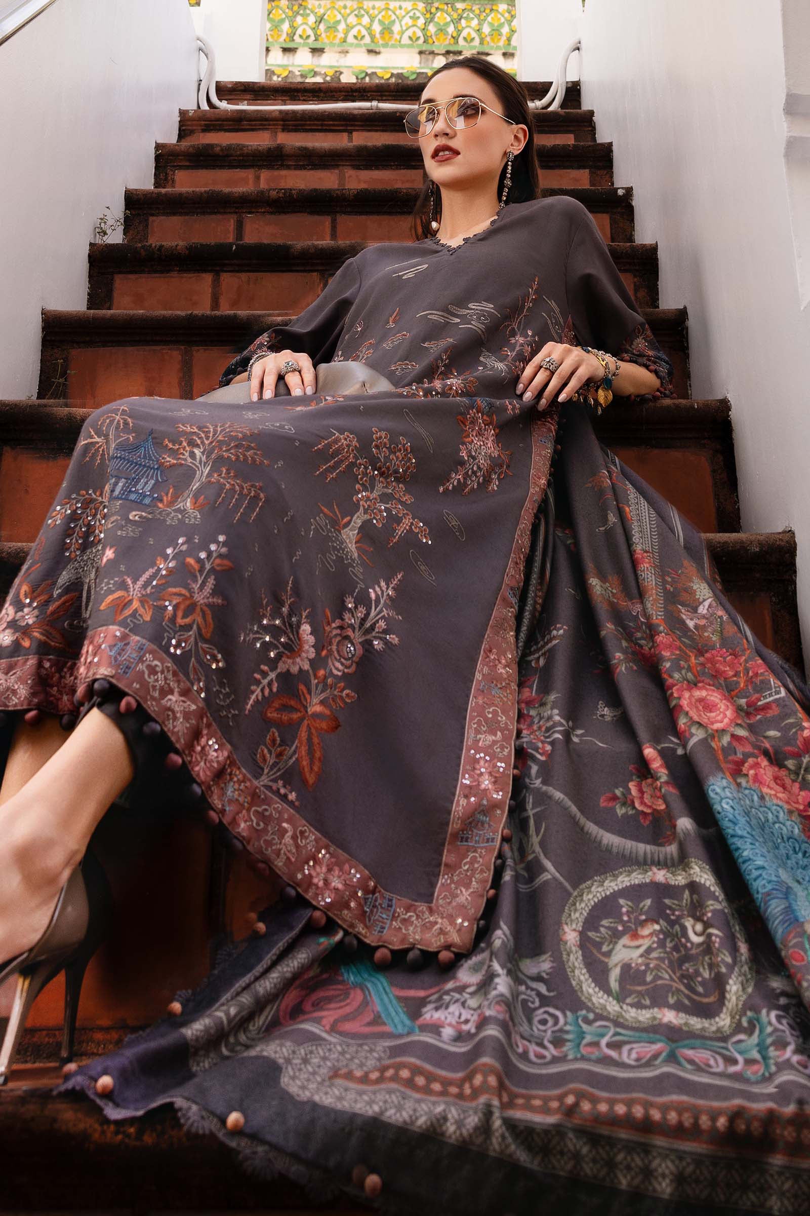 Maria B | M Prints Winter 25 | MPT-2801-B - Official Maria B stockist in UK - Sakeena London