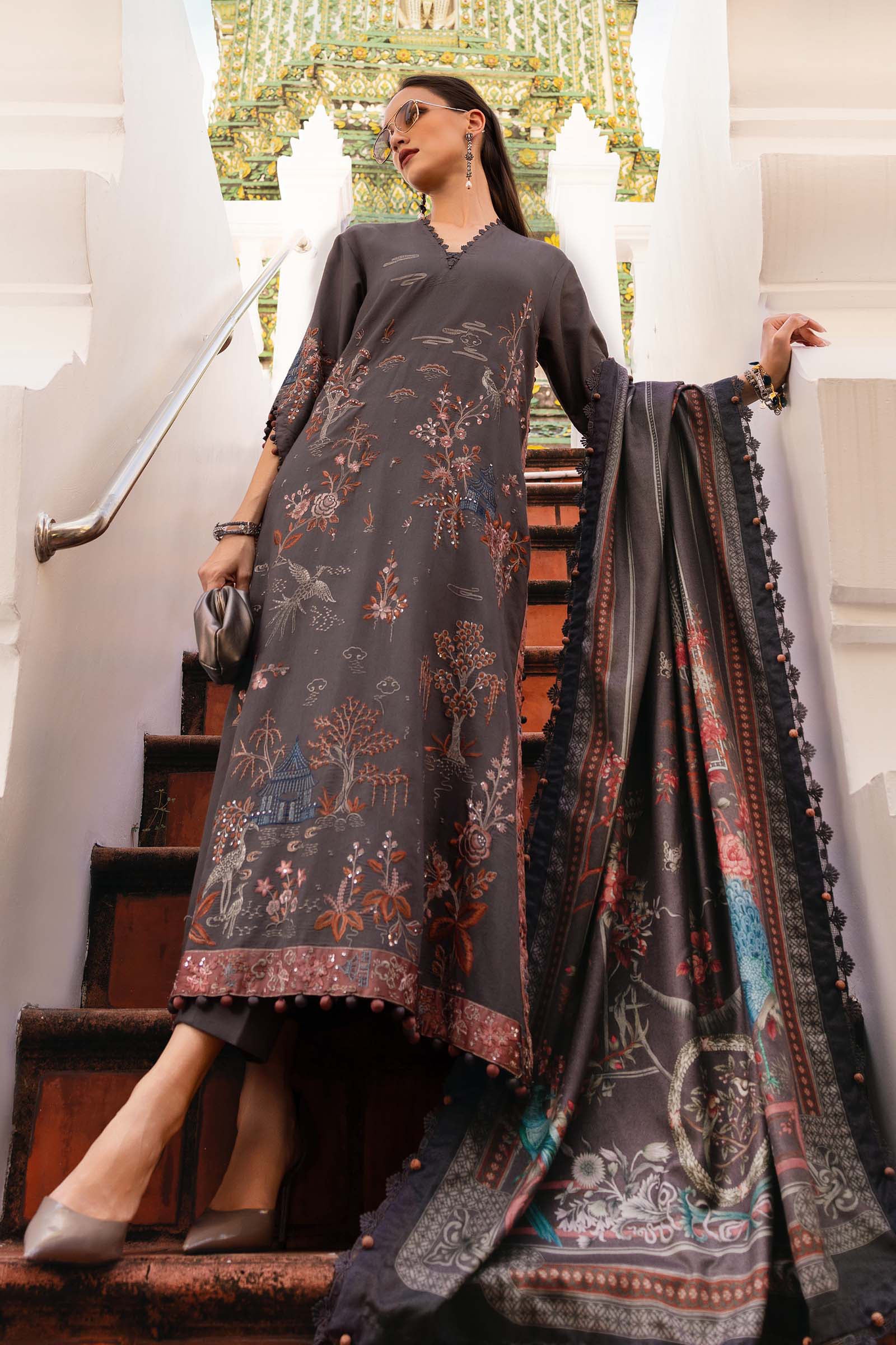 Maria B | M Prints Winter 25 | MPT-2801-B - Official Maria B stockist in UK - Sakeena London