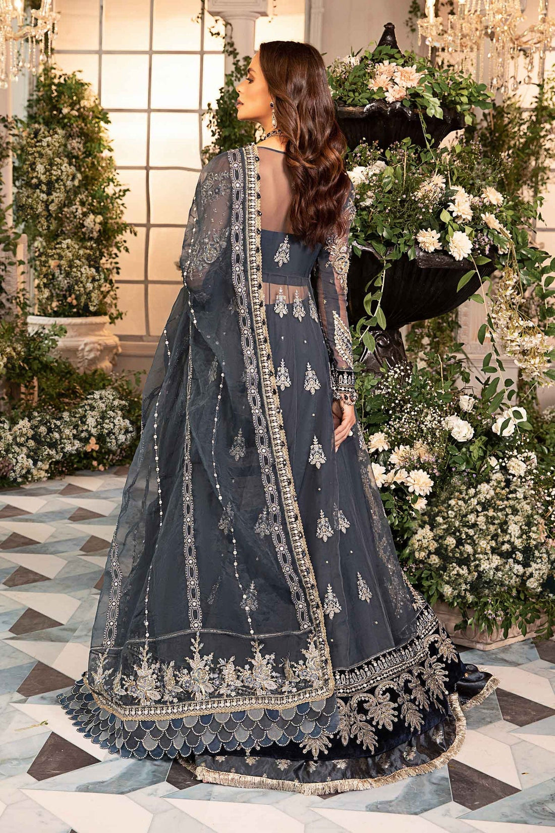 Maria B | Embroidered Formals 24 | Organza Suit | BD-2901 - Official Maria B stockist in UK - Sakeena London