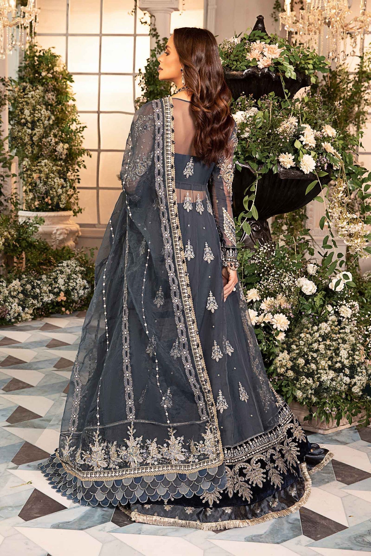 Maria B | Embroidered Formals 24 | Organza Suit | BD-2901 - Official Maria B stockist in UK - Sakeena London
