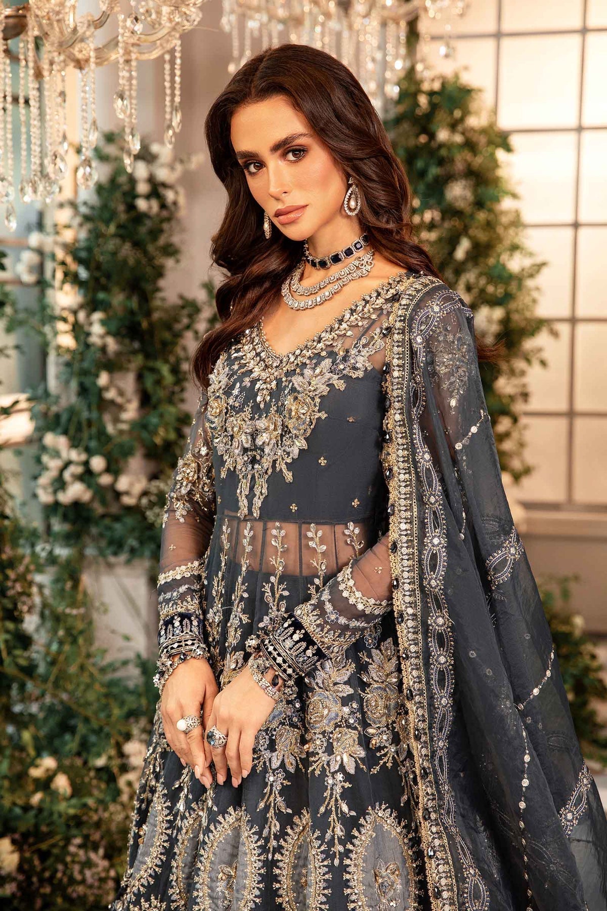 Maria B | Embroidered Formals 24 | Organza Suit | BD-2901 - Official Maria B stockist in UK - Sakeena London