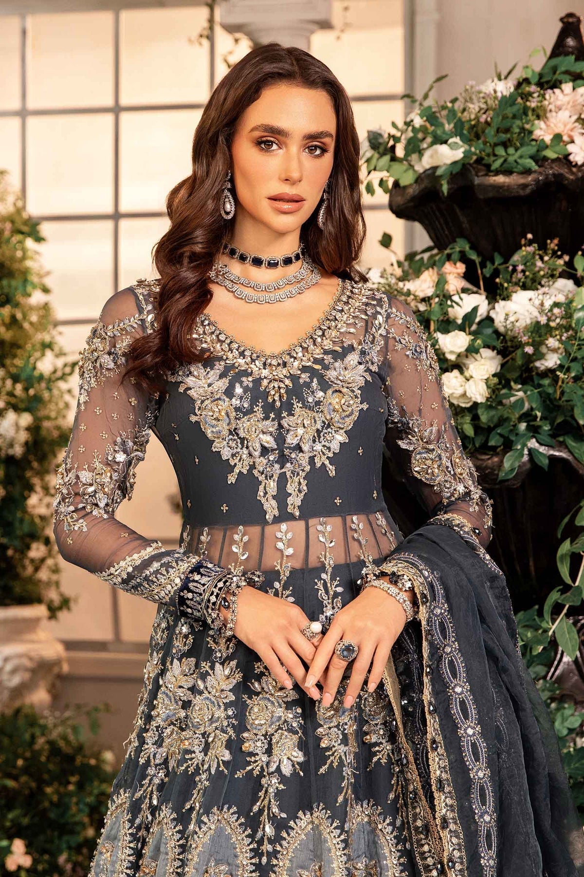 Maria B | Embroidered Formals 24 | Organza Suit | BD-2901 - Official Maria B stockist in UK - Sakeena London