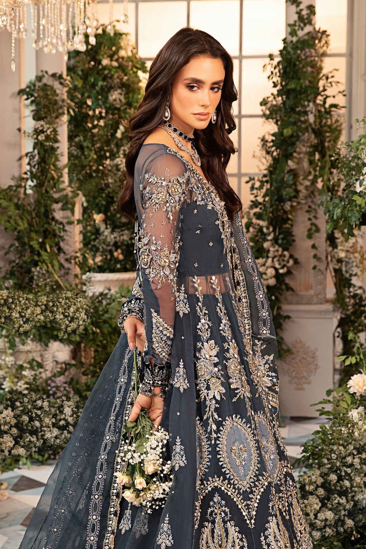 Maria B | Embroidered Formals 24 | Organza Suit | BD-2901 - Official Maria B stockist in UK - Sakeena London