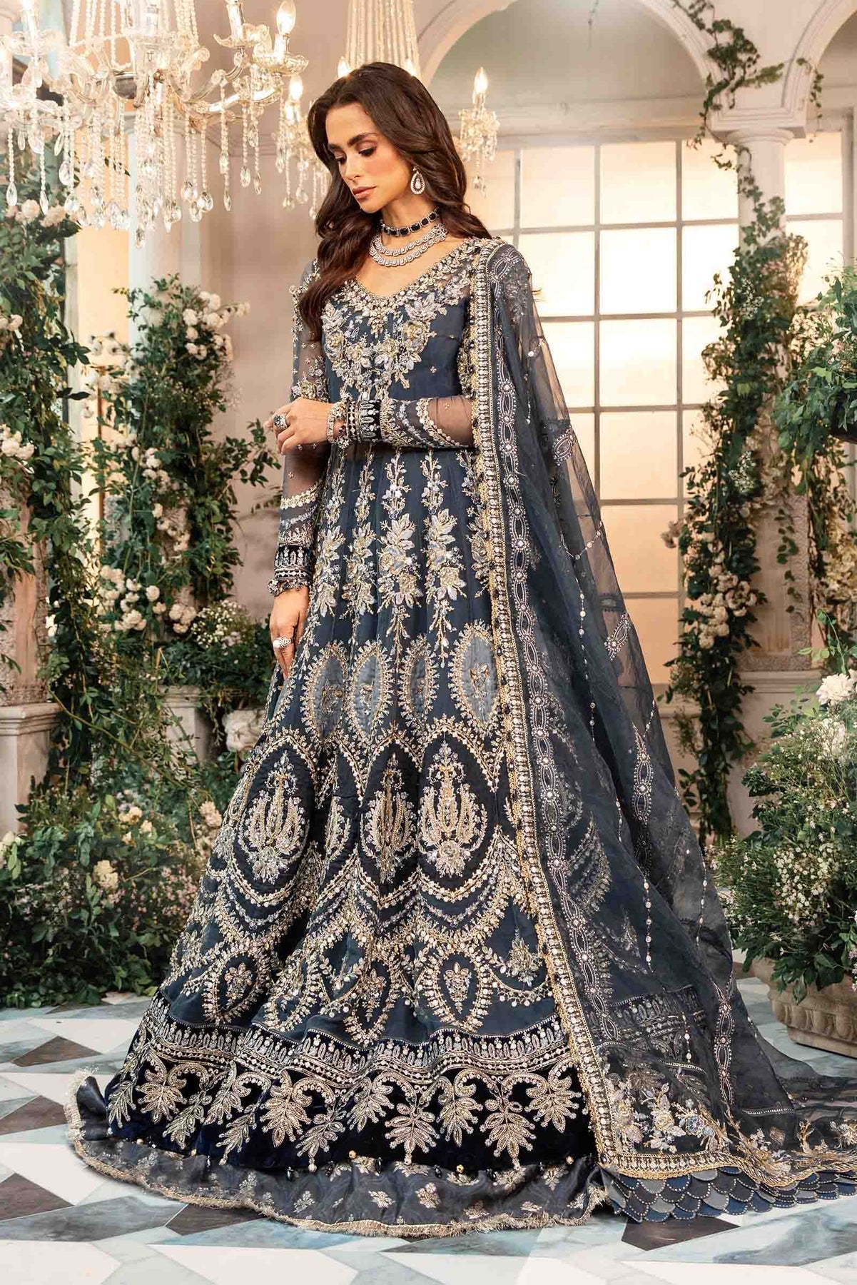 Maria B | Embroidered Formals 24 | Organza Suit | BD-2901 - Official Maria B stockist in UK - Sakeena London