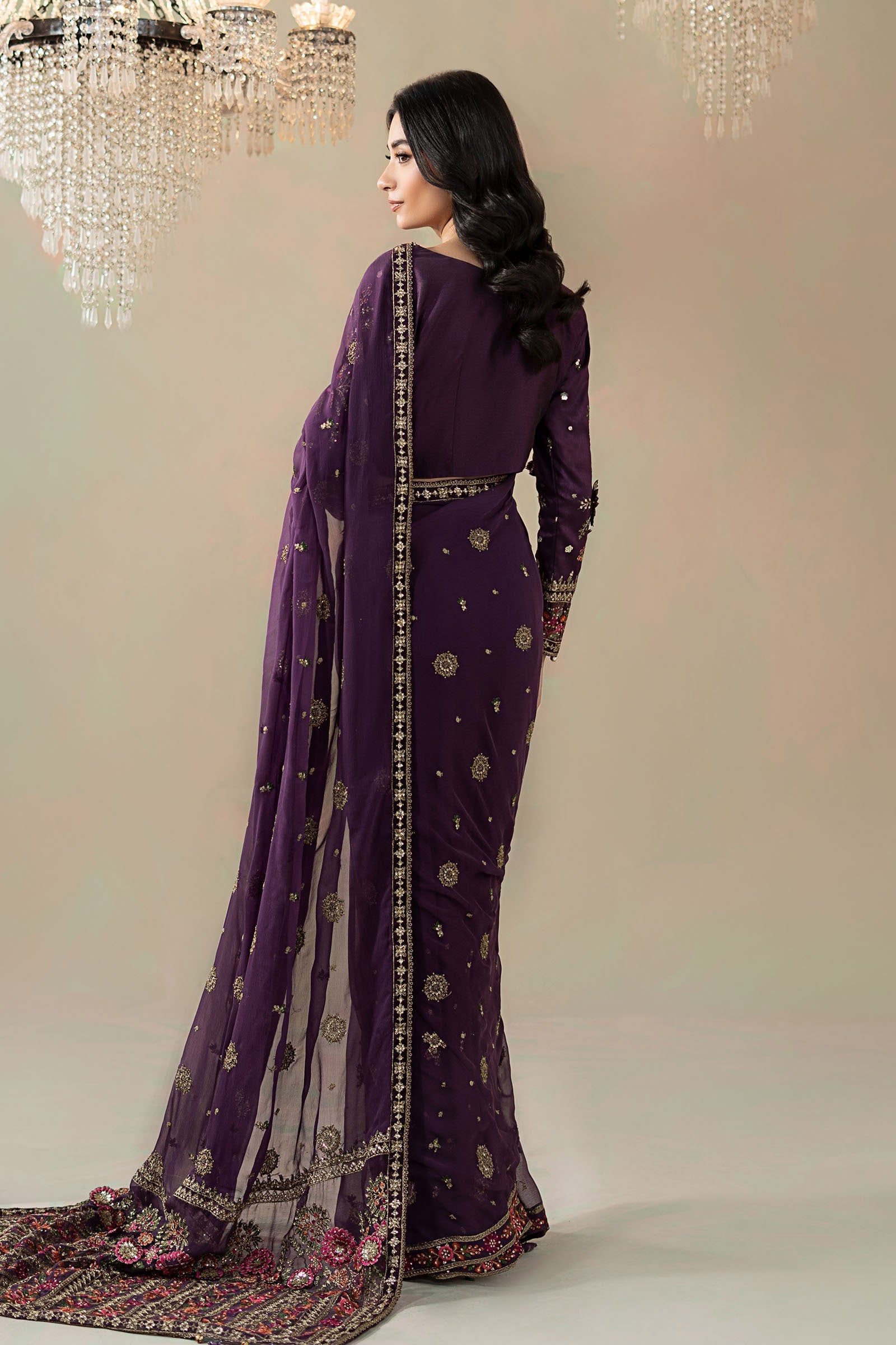 Maria B | Soiree Formals | WFS-09-01-Purple - Official Maria B stockist in UK - Sakeena London