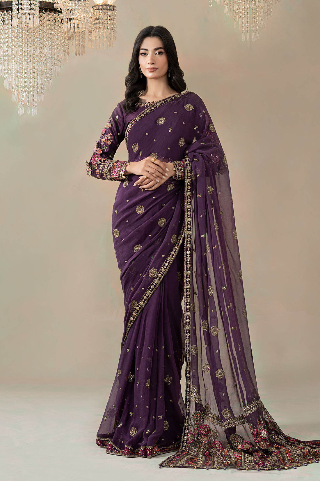 Maria B | Soiree Formals | WFS-09-01-Purple - Official Maria B stockist in UK - Sakeena London