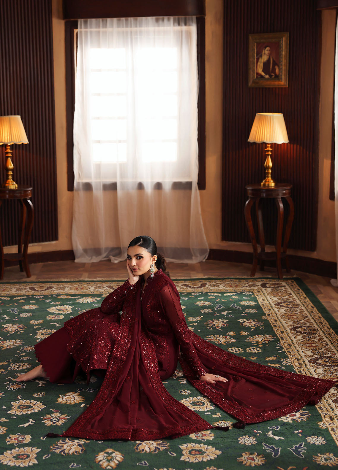 Gulaal | I Evayna Embroidered Chiffon | Vezeen - Official Gulaal stockist in UK - Sakeena London