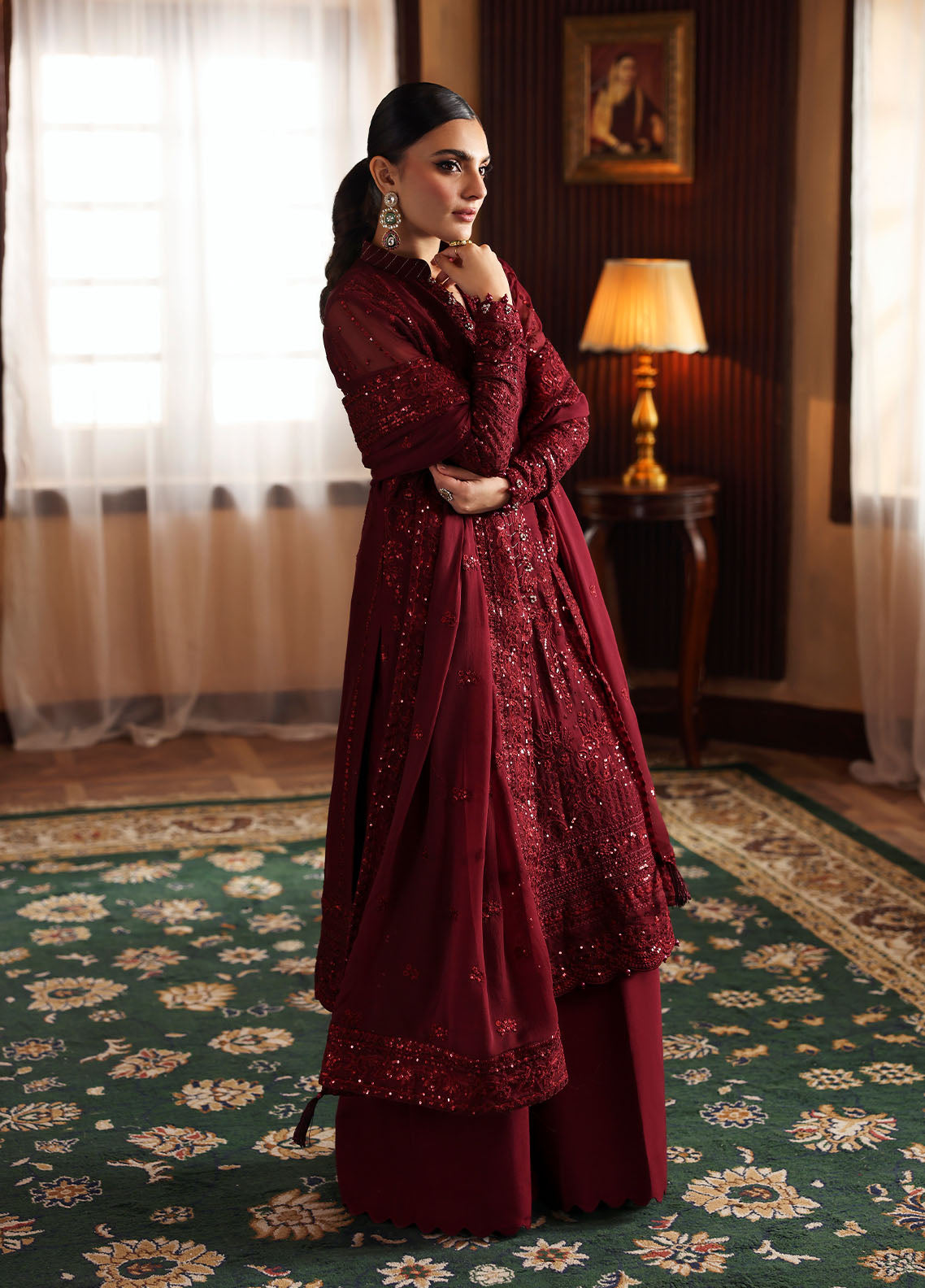 Gulaal | I Evayna Embroidered Chiffon | Vezeen - Official Gulaal stockist in UK - Sakeena London