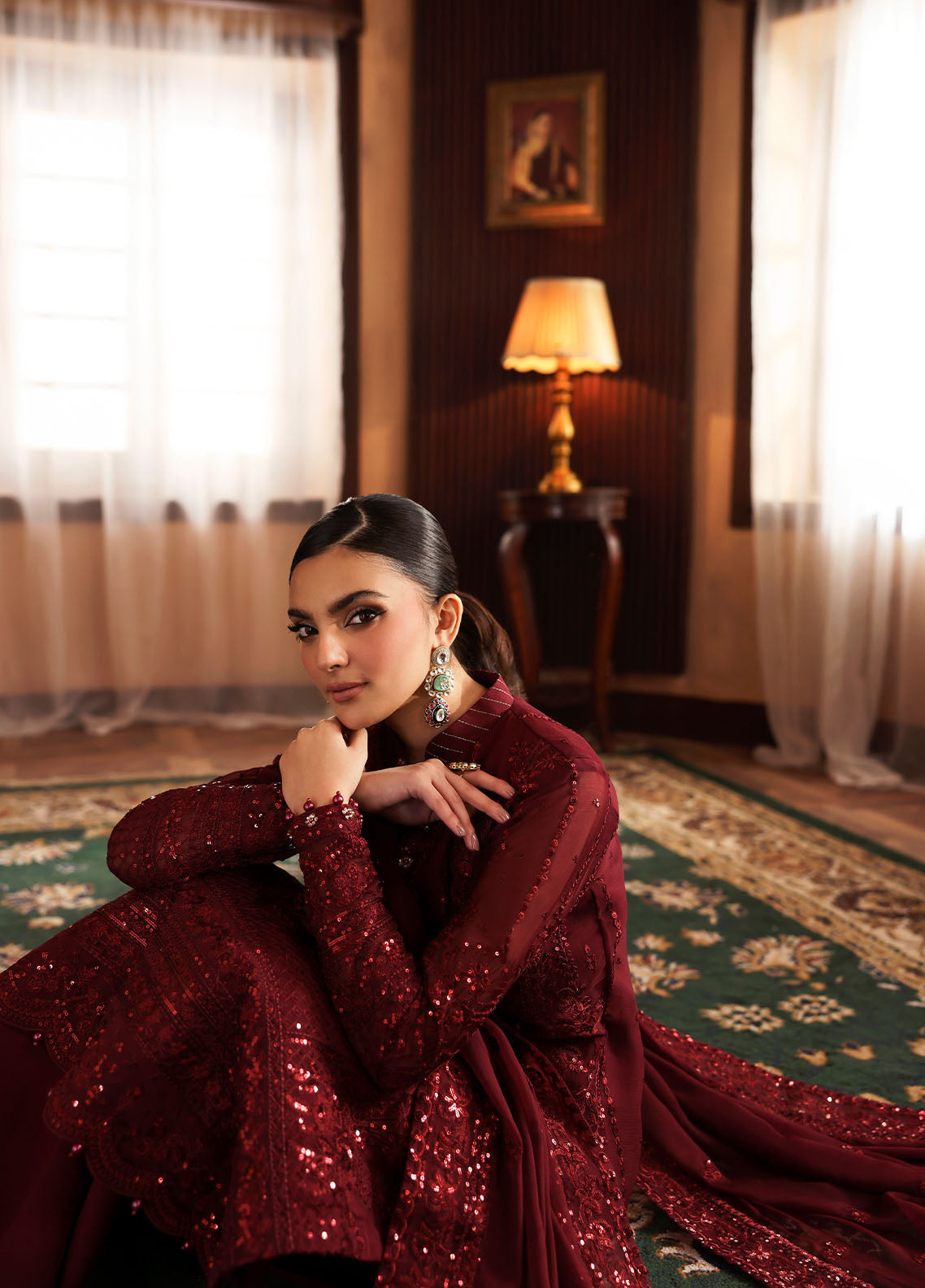 Gulaal | I Evayna Embroidered Chiffon | Vezeen - Official Gulaal stockist in UK - Sakeena London