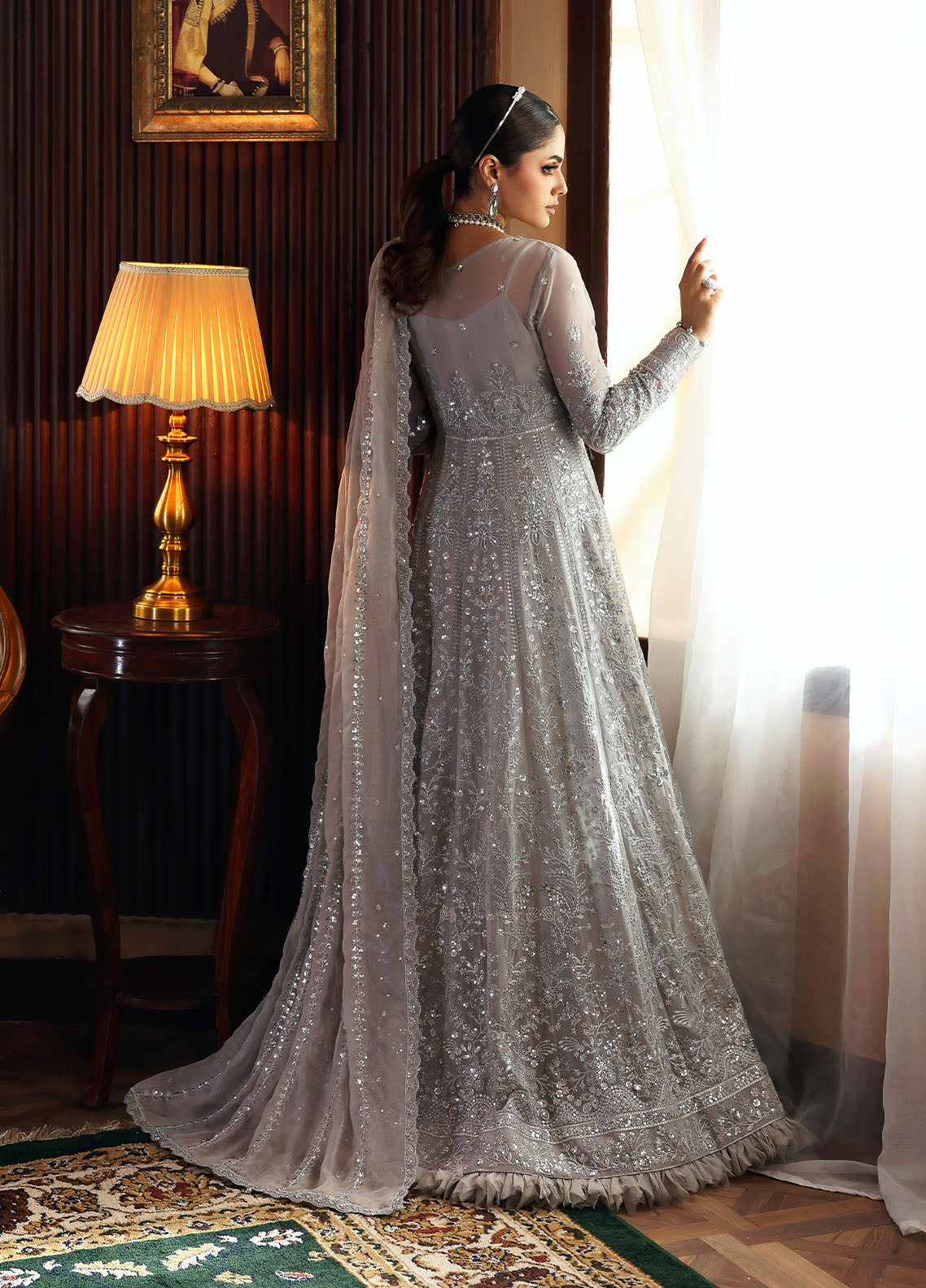 Gulaal | I Evayna Embroidered Chiffon | Sheyza - Official Gulaal stockist in UK - Sakeena London