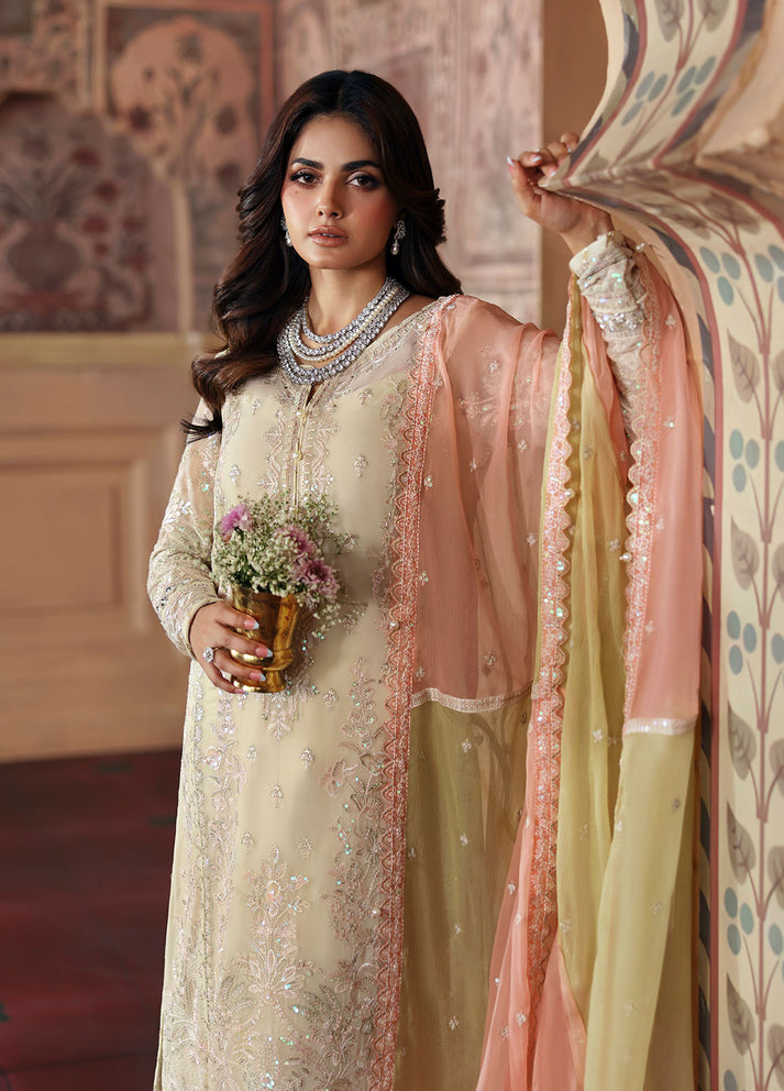 Gulaal | I Evayna Embroidered Chiffon | Fareyah - Official Gulaal stockist in UK - Sakeena London