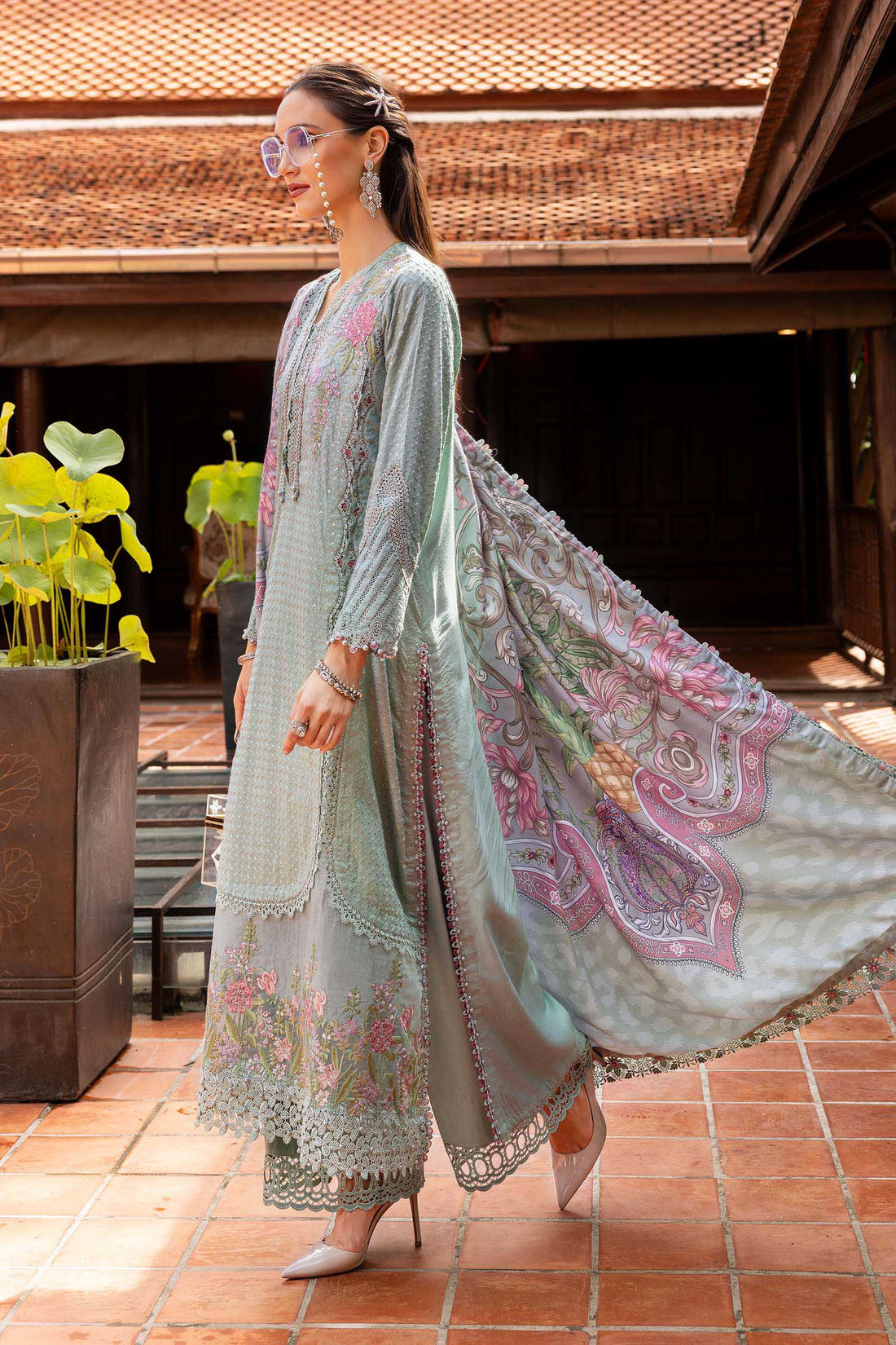Maria B | M Prints Winter 25 | MPT-2802-A - Official Maria B stockist in UK - Sakeena London