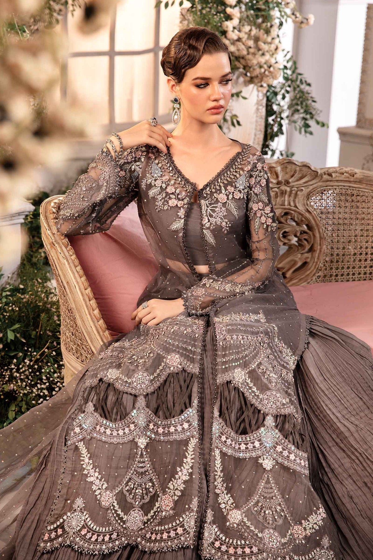 Maria B | Embroidered Formals 24 | Organza Suit | BD-2902 - Official Maria B stockist in UK - Sakeena London