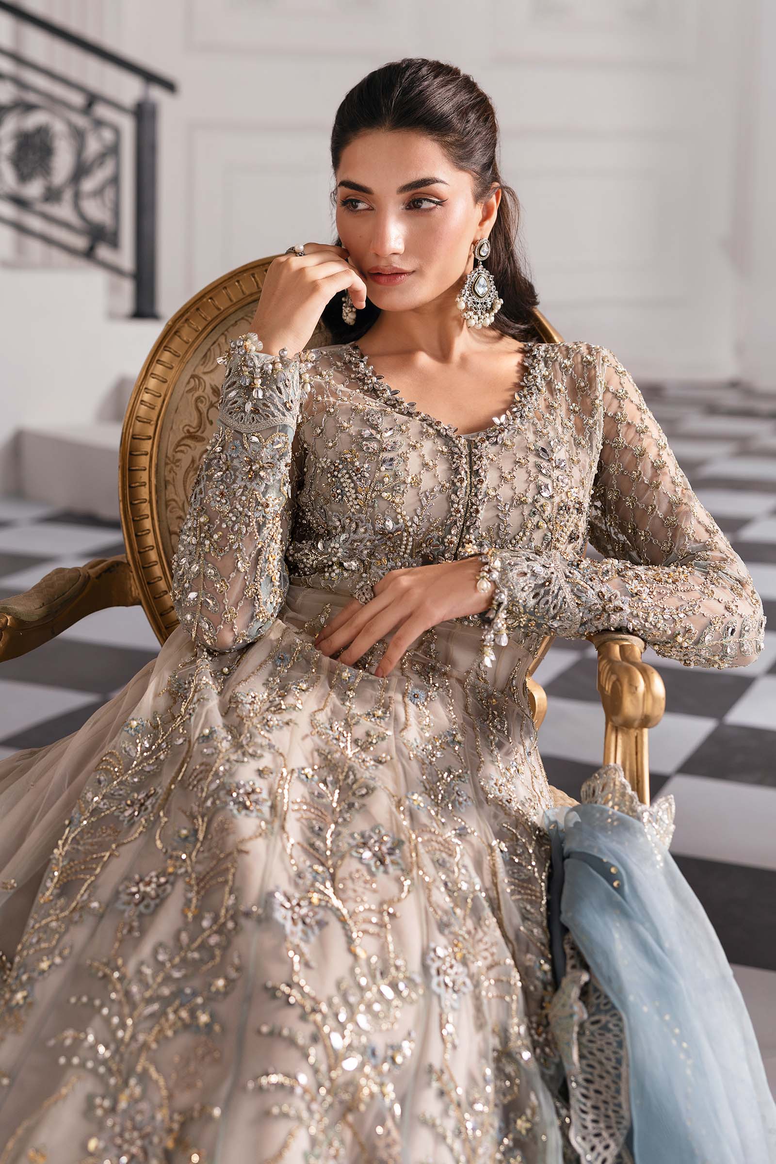 Maria B | Embroidered 2025 | BD-3002 - Official Maria B stockist in UK - Sakeena London