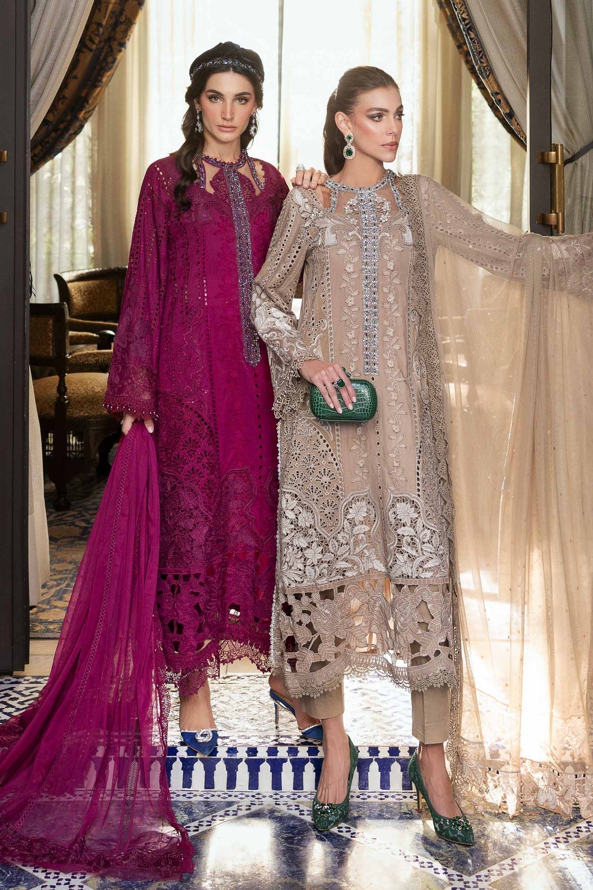 Maria B | Luxury Lawn 25 | D-2502-A - Official Maria B stockist in UK - Sakeena London