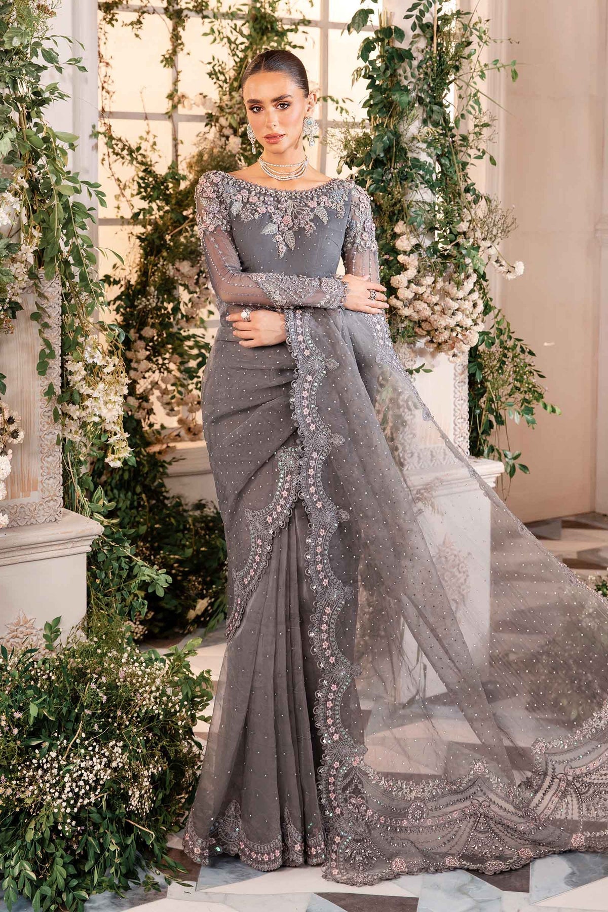 Maria B | Embroidered Formals 24 | Organza Suit | BD-2902 - Official Maria B stockist in UK - Sakeena London