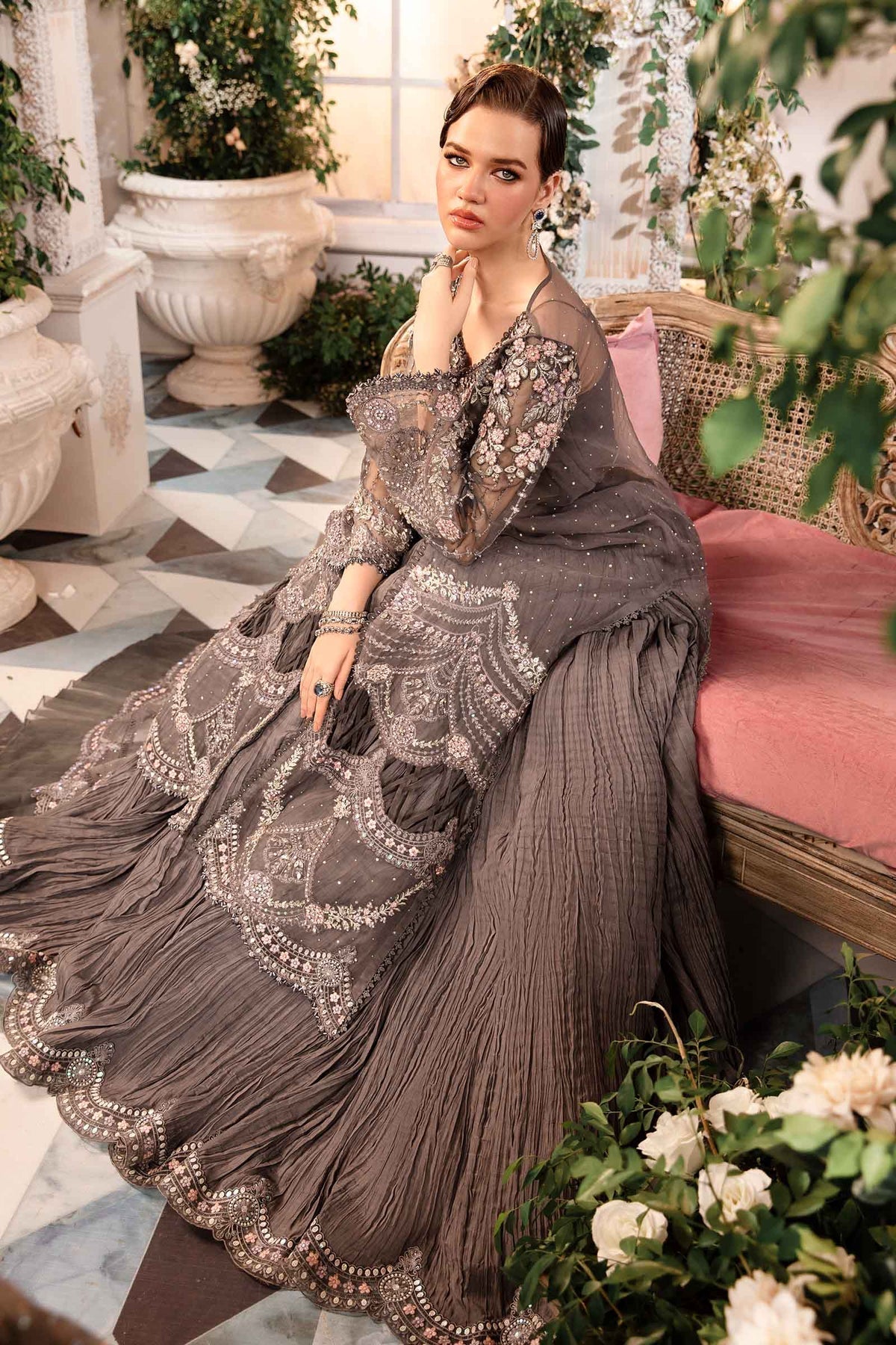 Maria B | Embroidered Formals 24 | Organza Suit | BD-2902 - Official Maria B stockist in UK - Sakeena London