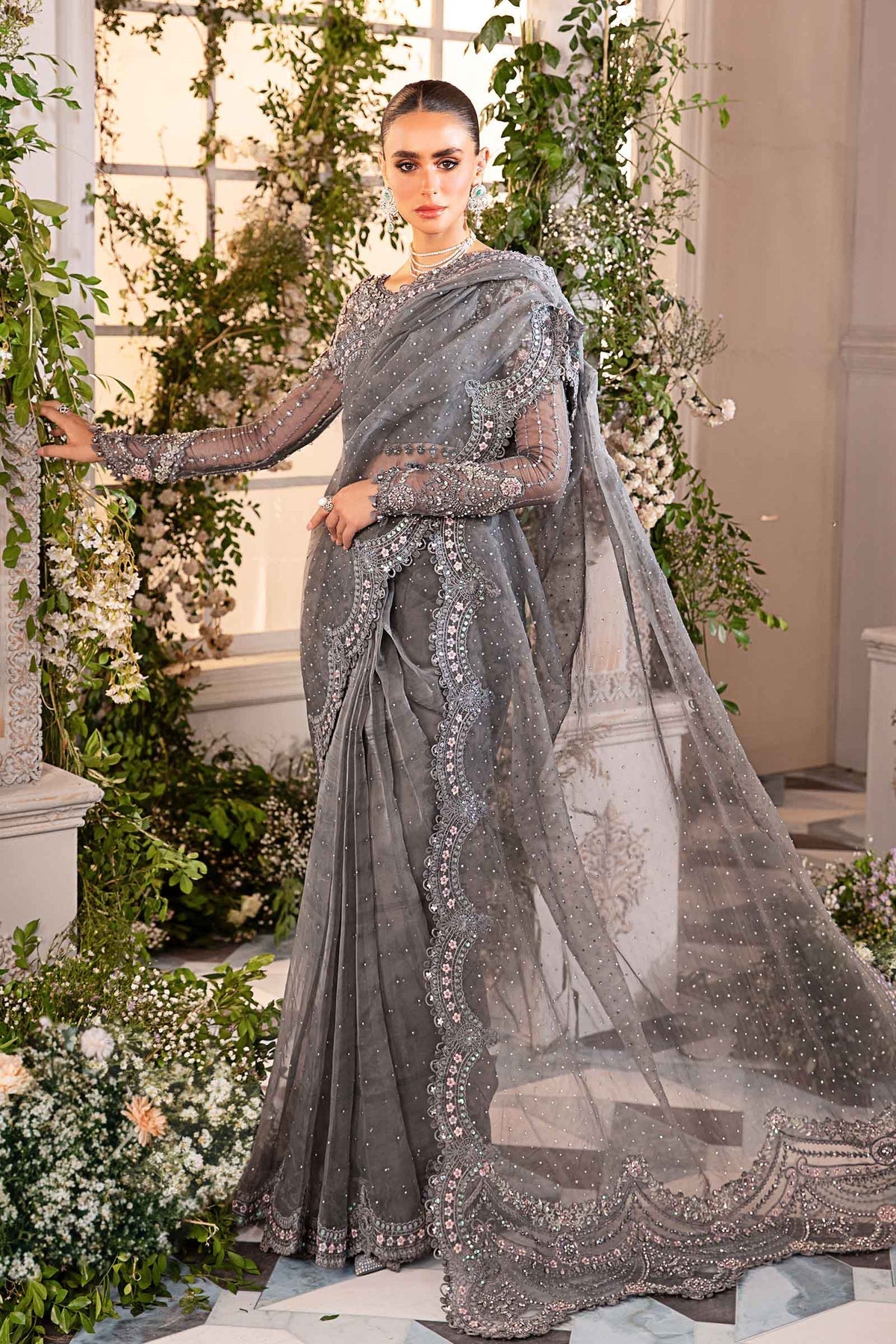 Maria B | Embroidered Formals 24 | Organza Suit | BD-2902 - Official Maria B stockist in UK - Sakeena London