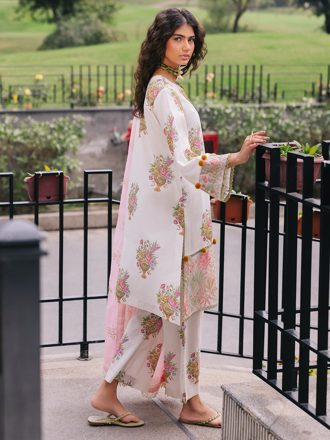Mahnur | Broadway Luxury Lawn 25 | Cherry Blossom - Official Mahnur stockist in UK - Sakeena London