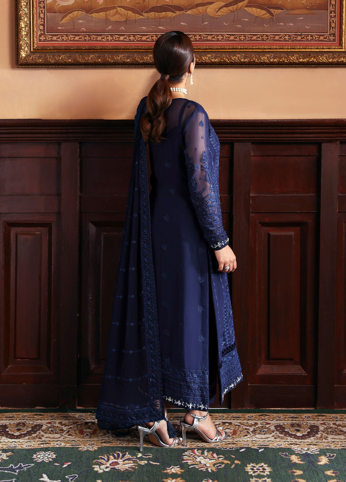 Gulaal | I Evayna Embroidered Chiffon | Leesha - Official Gulaal stockist in UK - Sakeena London